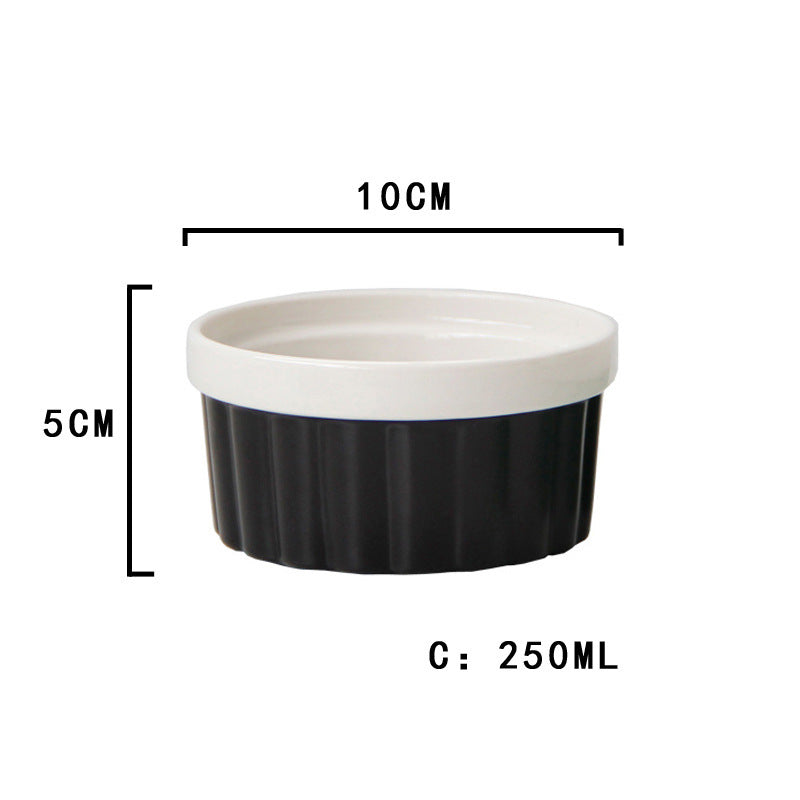 European Style Tableware Baking Supplies Color Ceramic Baking Bowl