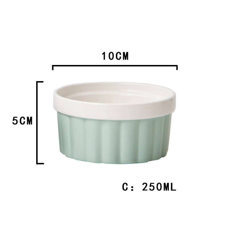 European Style Tableware Baking Supplies Color Ceramic Baking Bowl