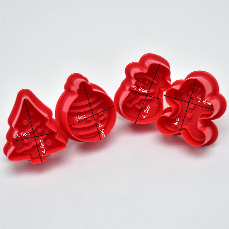 Christmas DIY Baking Plastic Spring Cutting Mold Tool